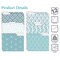 Better Office Products Decorative File Folders, 6 Designs, 9.5 x 11.5in. 1/3 Cut Tab, Soft Hue Floral Designs, 12PK 80017 - alternate 3